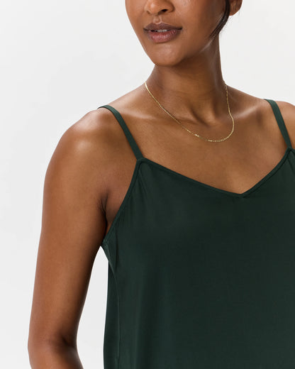 Washable Stretch Silk V-Neck Maternity Cami - XS / Moonstone Blue