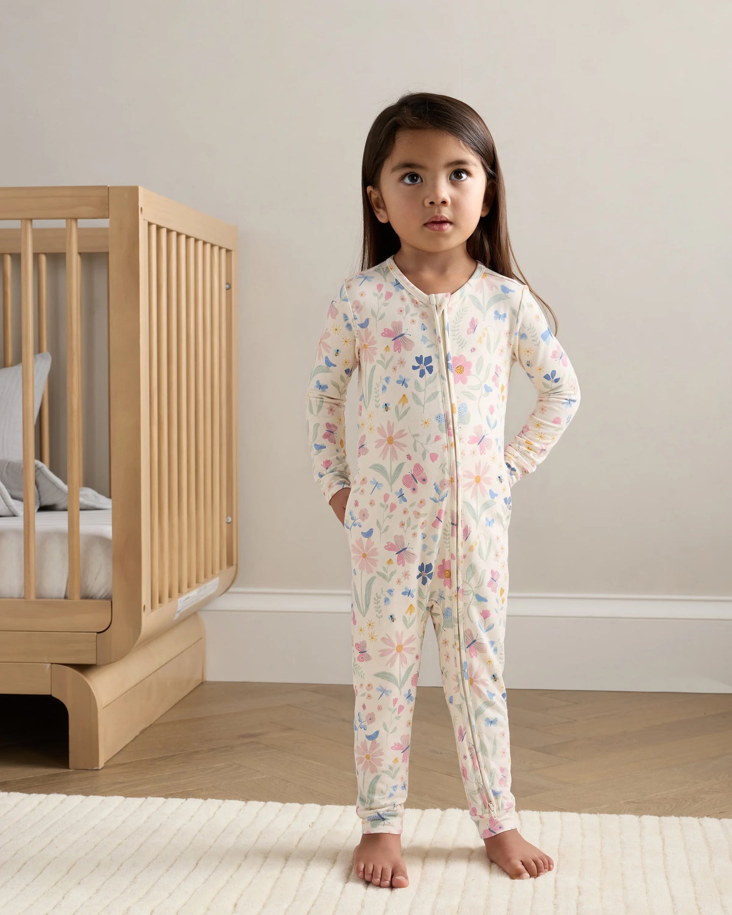 Bamboo One Piece Pajama - 2T / Wildflower Dreams
