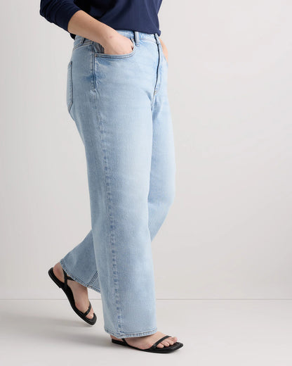 Bella Stretch Relaxed Straight Jeans - 33 / Atlantic Blue