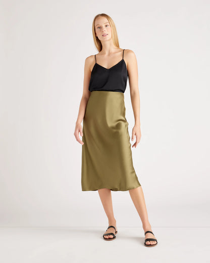 Washable Stretch Silk V-Neck Cami - XS / Ivory