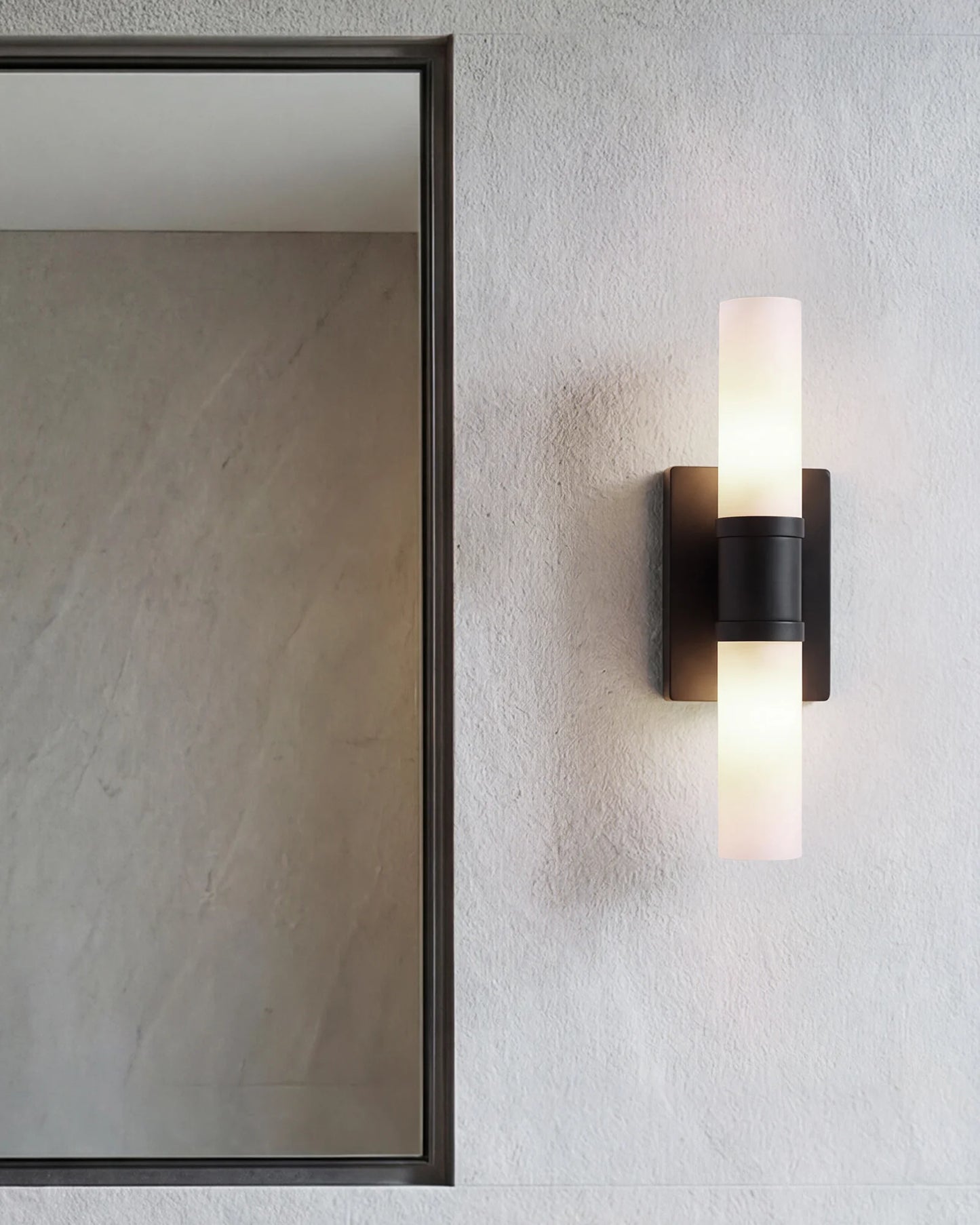 Cuff Glass Vanity Sconce - 16" / Brass