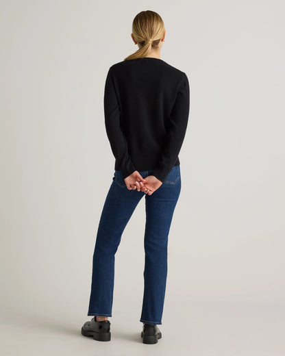 Mongolian Cashmere Crewneck Sweater - XS / Ivory