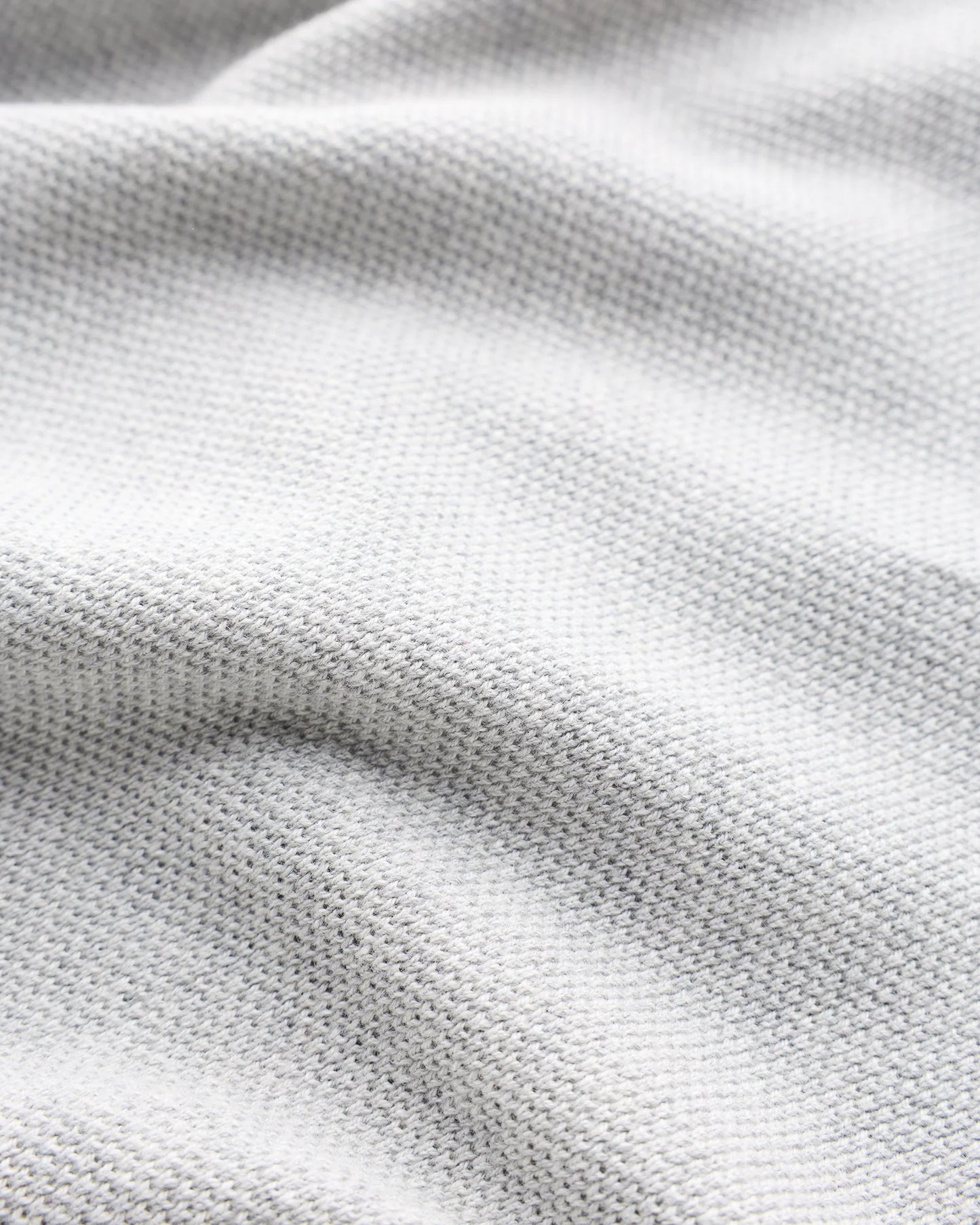 100% Organic Cotton Pique Crewneck Sweater - S / Moonstone Blue