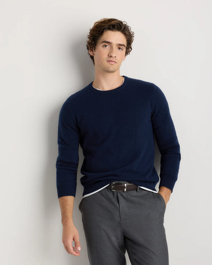 Mongolian Cashmere Crewneck Sweater - XS / Black