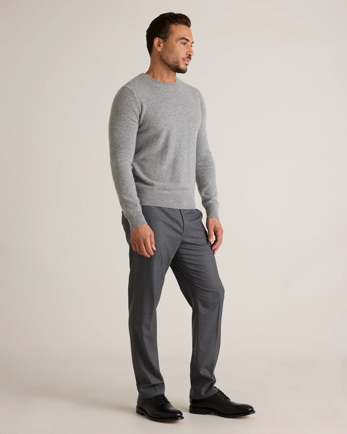 Mongolian Cashmere Crewneck Sweater - XS / Black
