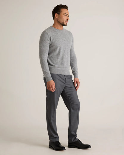Mongolian Cashmere Crewneck Sweater - XS / Black