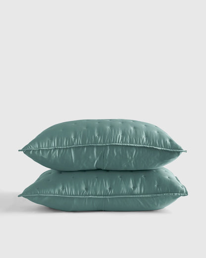 Bamboo Dream Quilted Sham Set - Standard / Sage