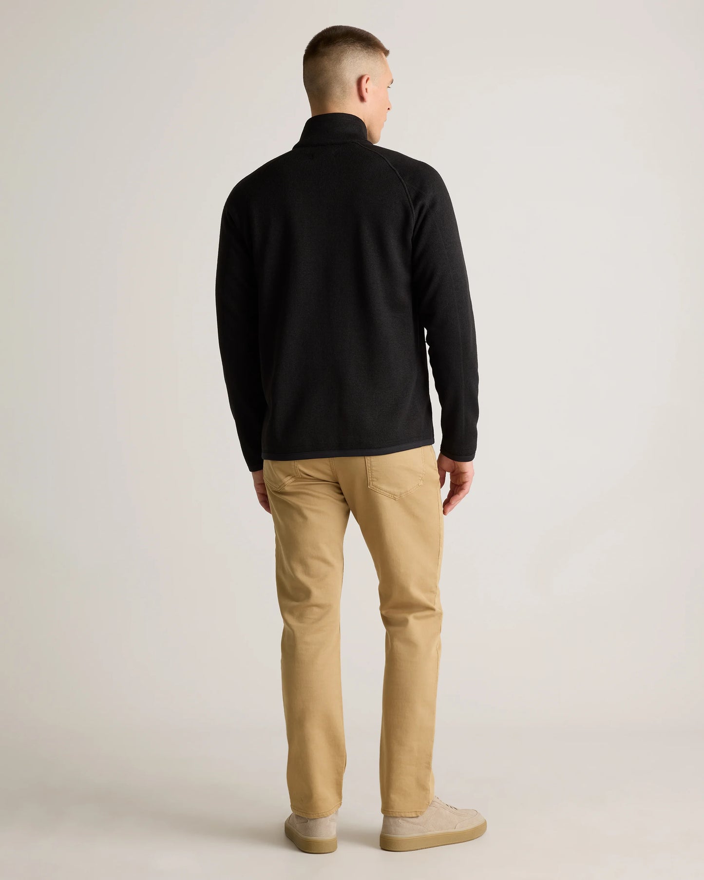Sweater-Knit Fleece Full-Zip Jacket - XS / Heather Mineral Green