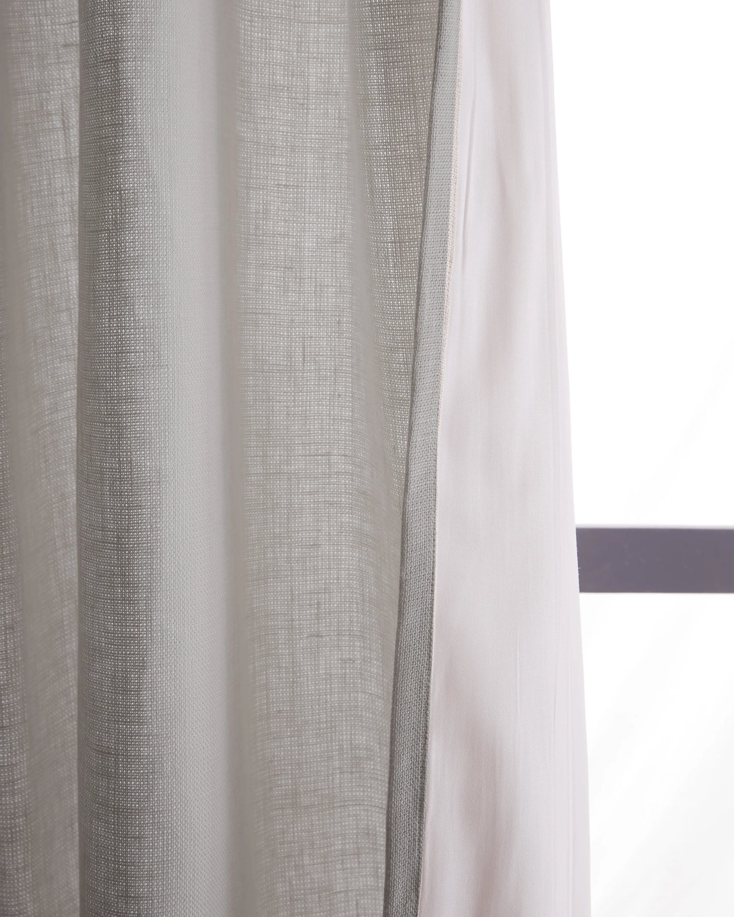 Heavyweight European Linen Curtain - 48x84 / White