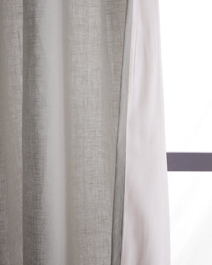 Heavyweight European Linen Curtain - 48x84 / White