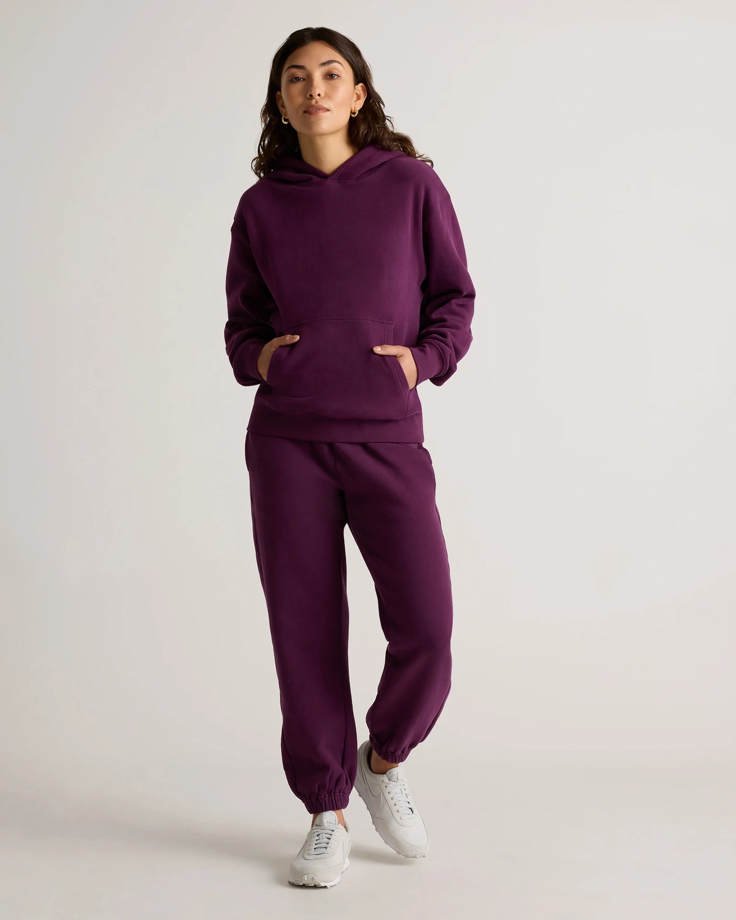 Organic Heavyweight Fleece Boyfriend Sweatpants - XS / Heather Grey