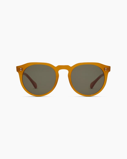 Tahiti Polarized Acetate Sunglasses - One Size / Clear Taupe with Brown lens
