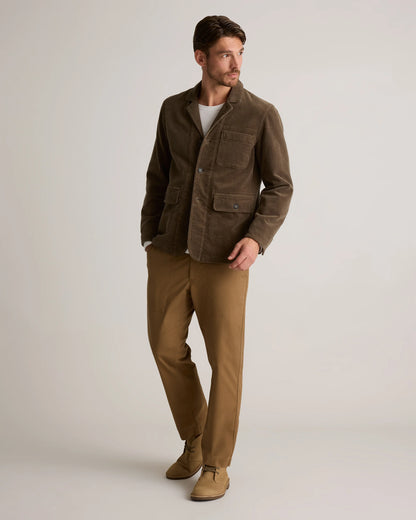 Organic Stretch Corduroy Chore Jacket - S / Seaweed