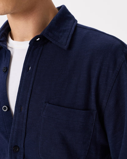 100% Organic Cotton Slub Long Sleeve Button Up Shirt - S / Heather Grey