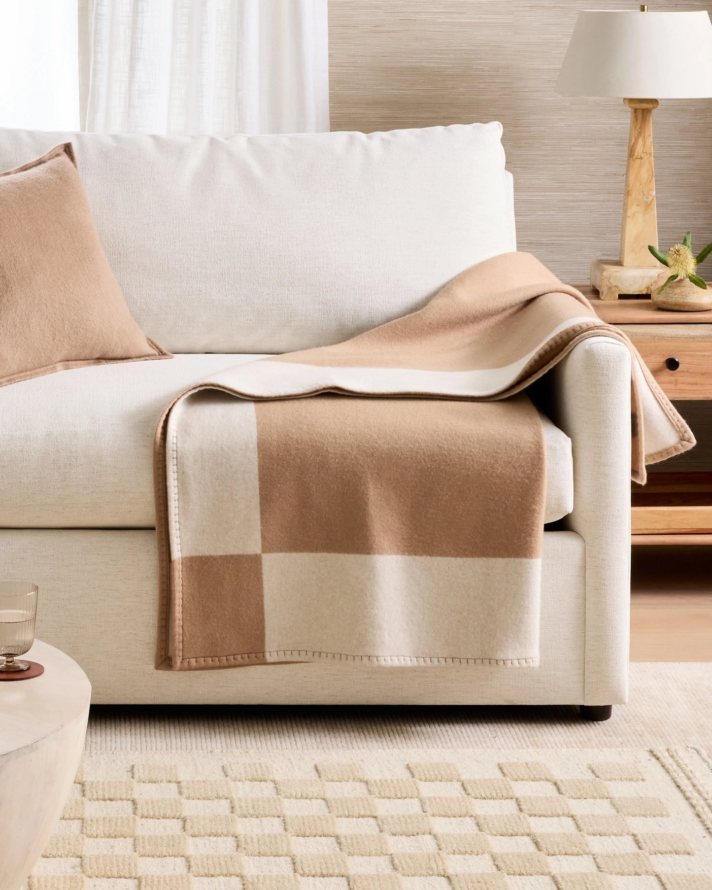 Merino Wool & Cashmere Luxury Throw - 50x60 / Charcoal