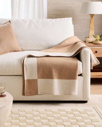 Merino Wool & Cashmere Luxury Throw - 50x60 / Charcoal