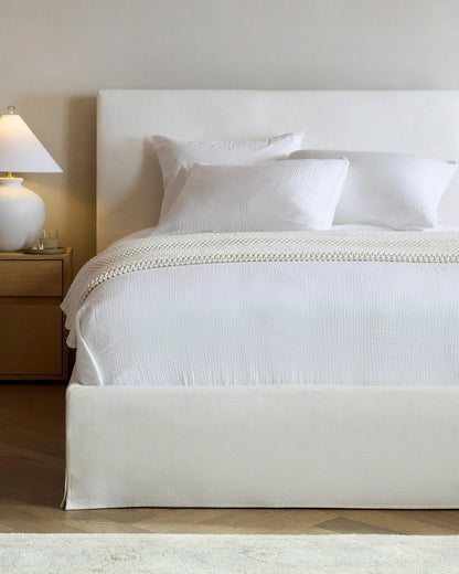 Slipcover Bed in Performance Linen - Full / Ivory