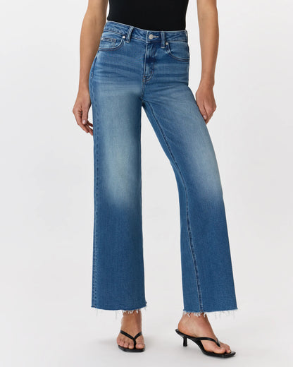 Bella Stretch Wide Leg Jeans - 24 / Frosted Blue