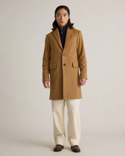 Italian Wool Overcoat - S / Heather Charcoal