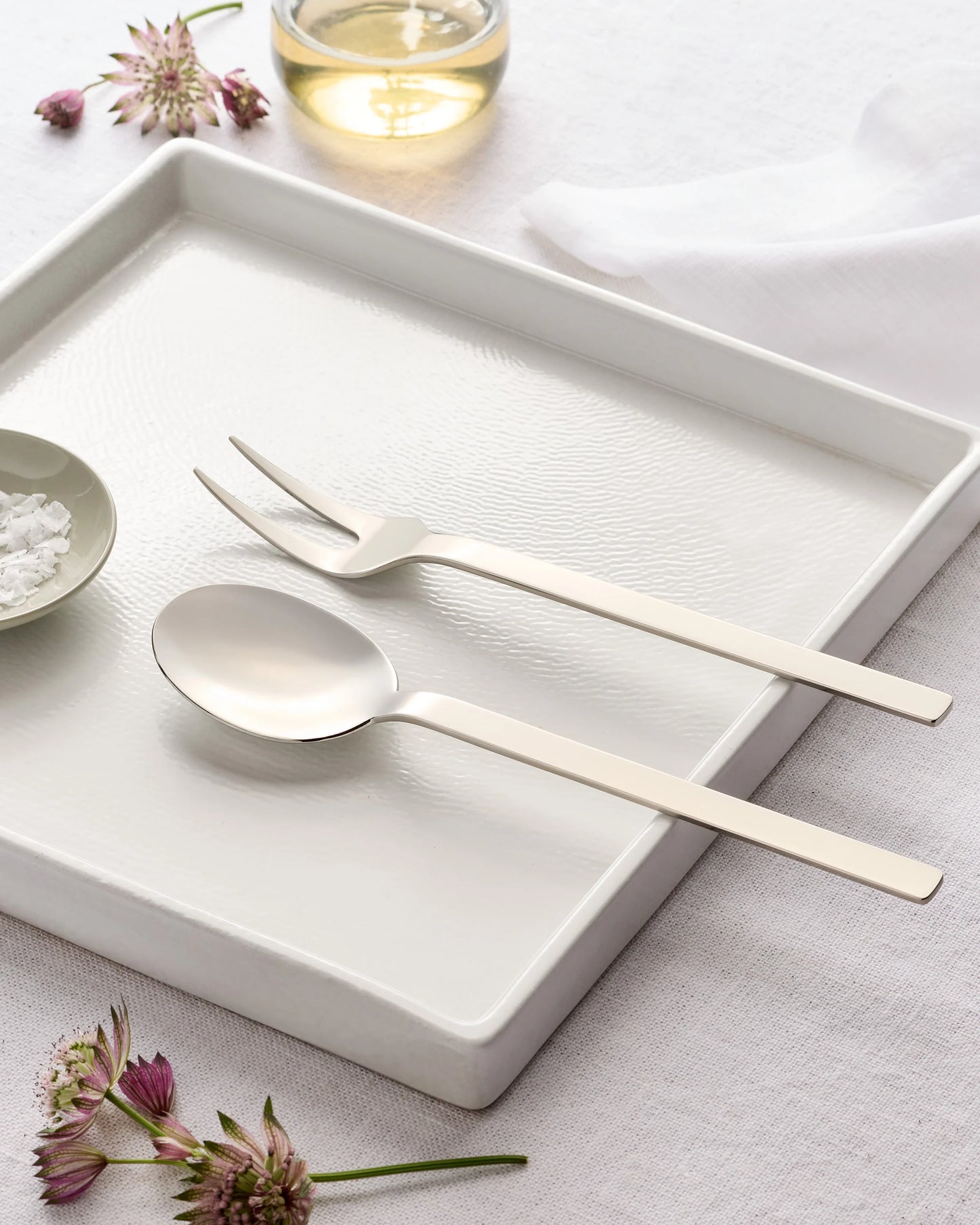 Stile 2-Pc Serving Utensil Set by Mepra - One Size / Polished Stainless Steel