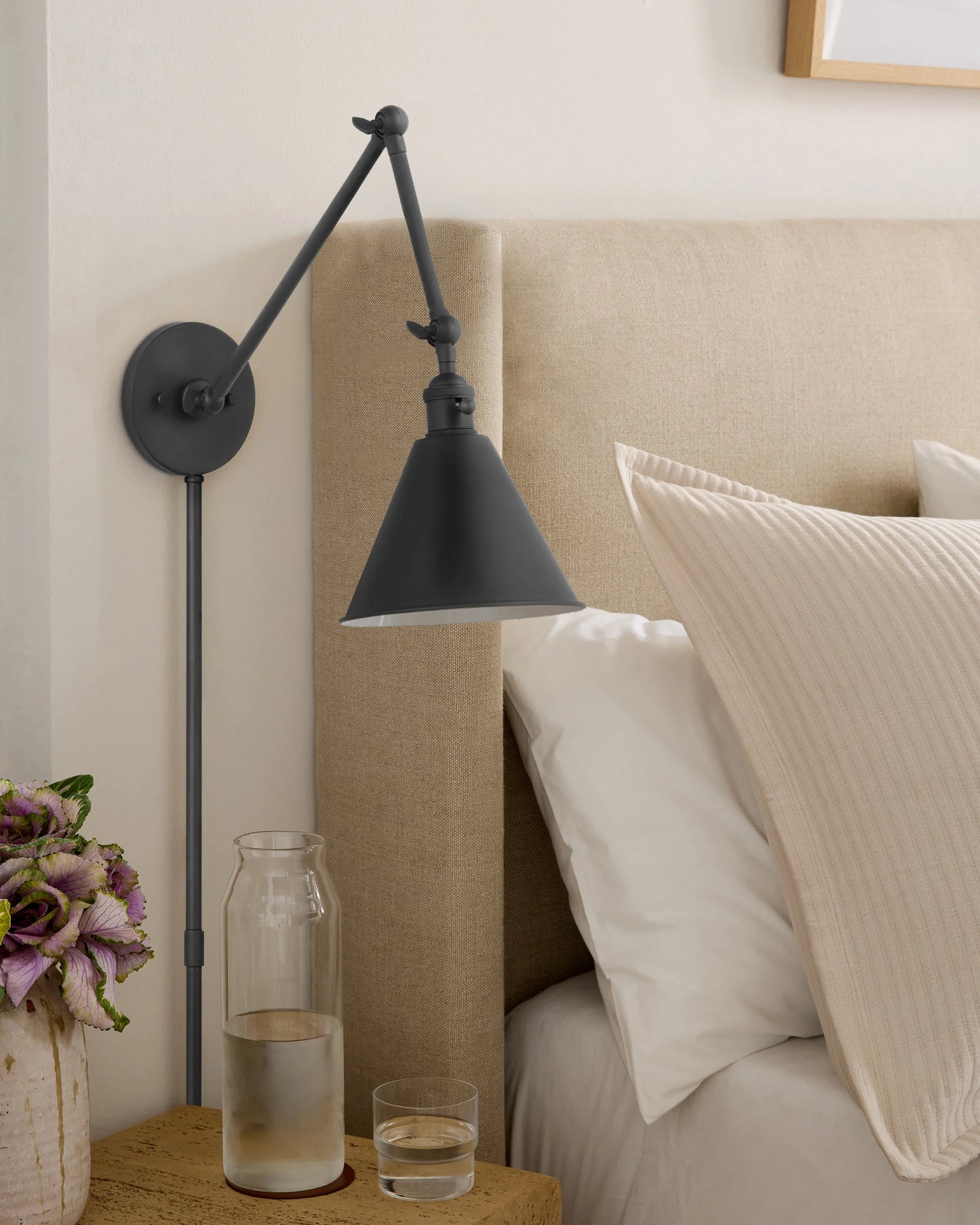 Articulating Double Arm Steel Wall Sconce - One Size / Silver
