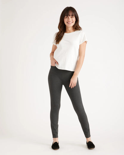 Ultra-Stretch Ponte Skinny Pants - XS / Black