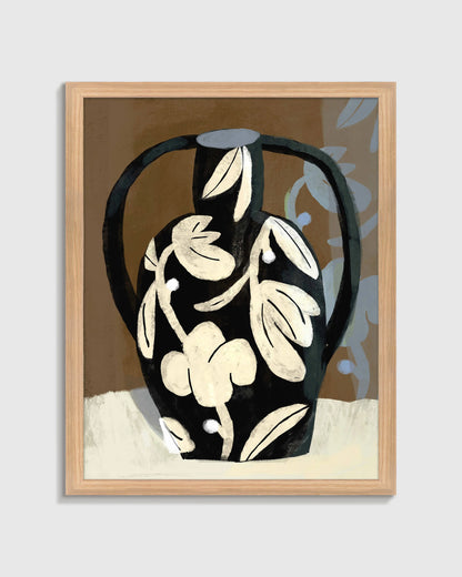 Ornamental Vase by Marco Marella - 17.25"x25.25" / Black