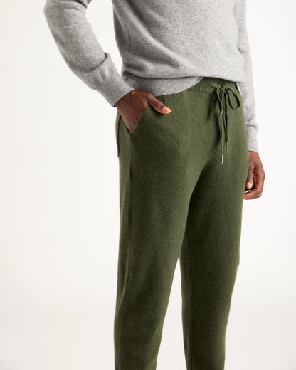 Mongolian Spring Cashmere Jogger - S / Olive