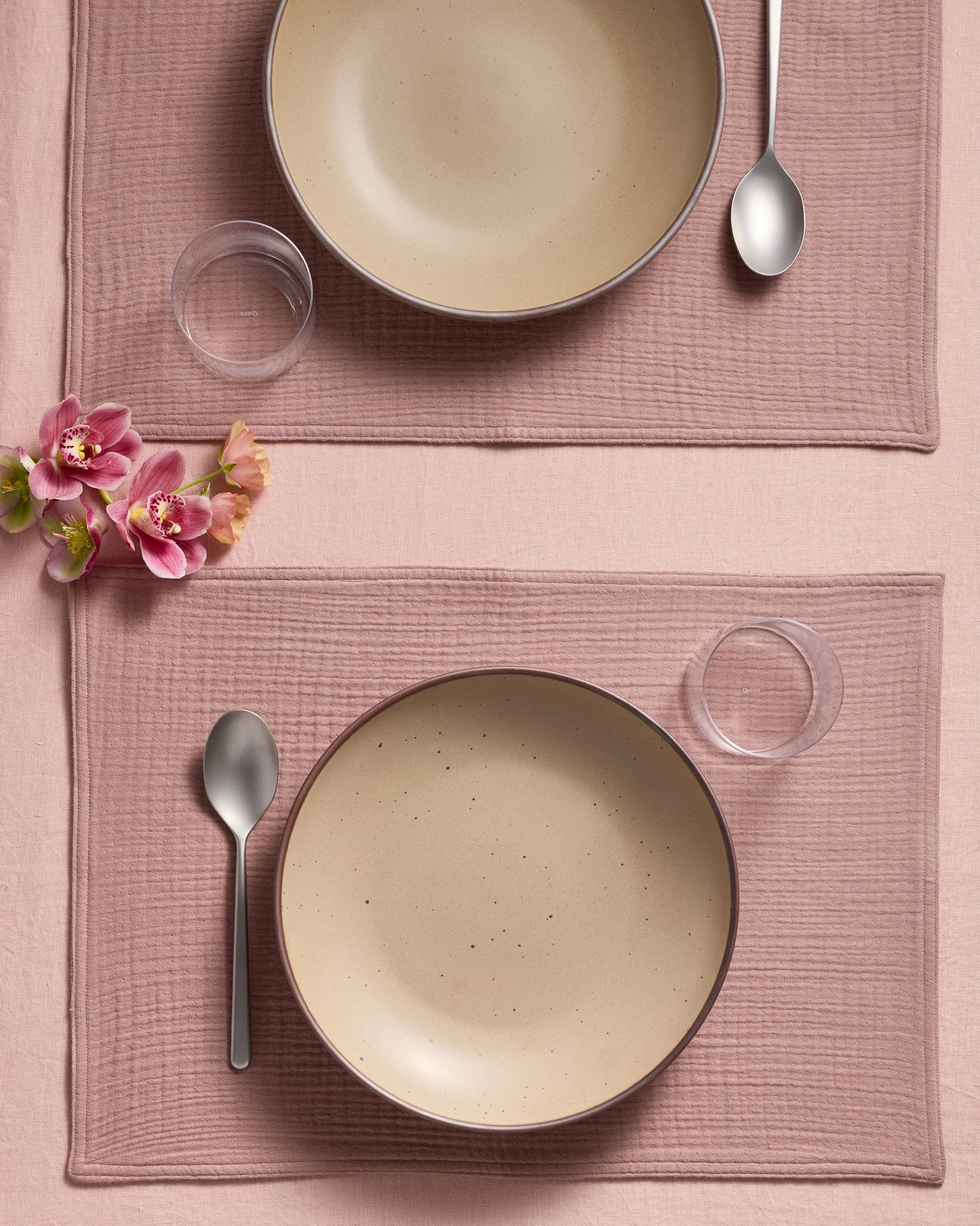 Organic Cotton Gauze Placemats - One Size / Chocolate