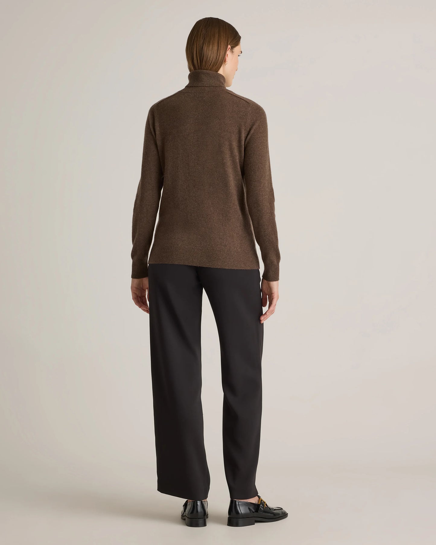 Mongolian Cashmere Turtleneck Sweater - XS / Heather Grey