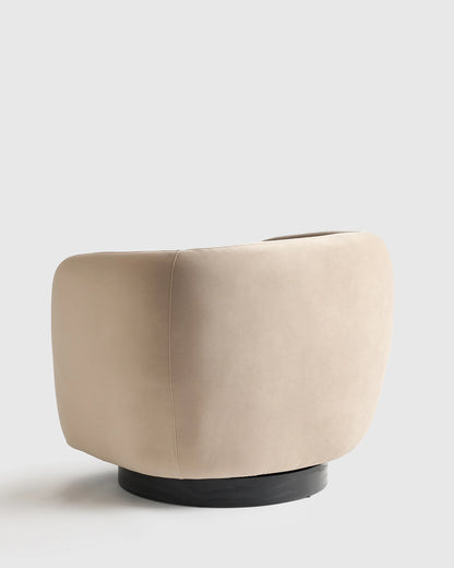 Performance Velvet Swivel Chair - One Size / Performance Velvet Taupe