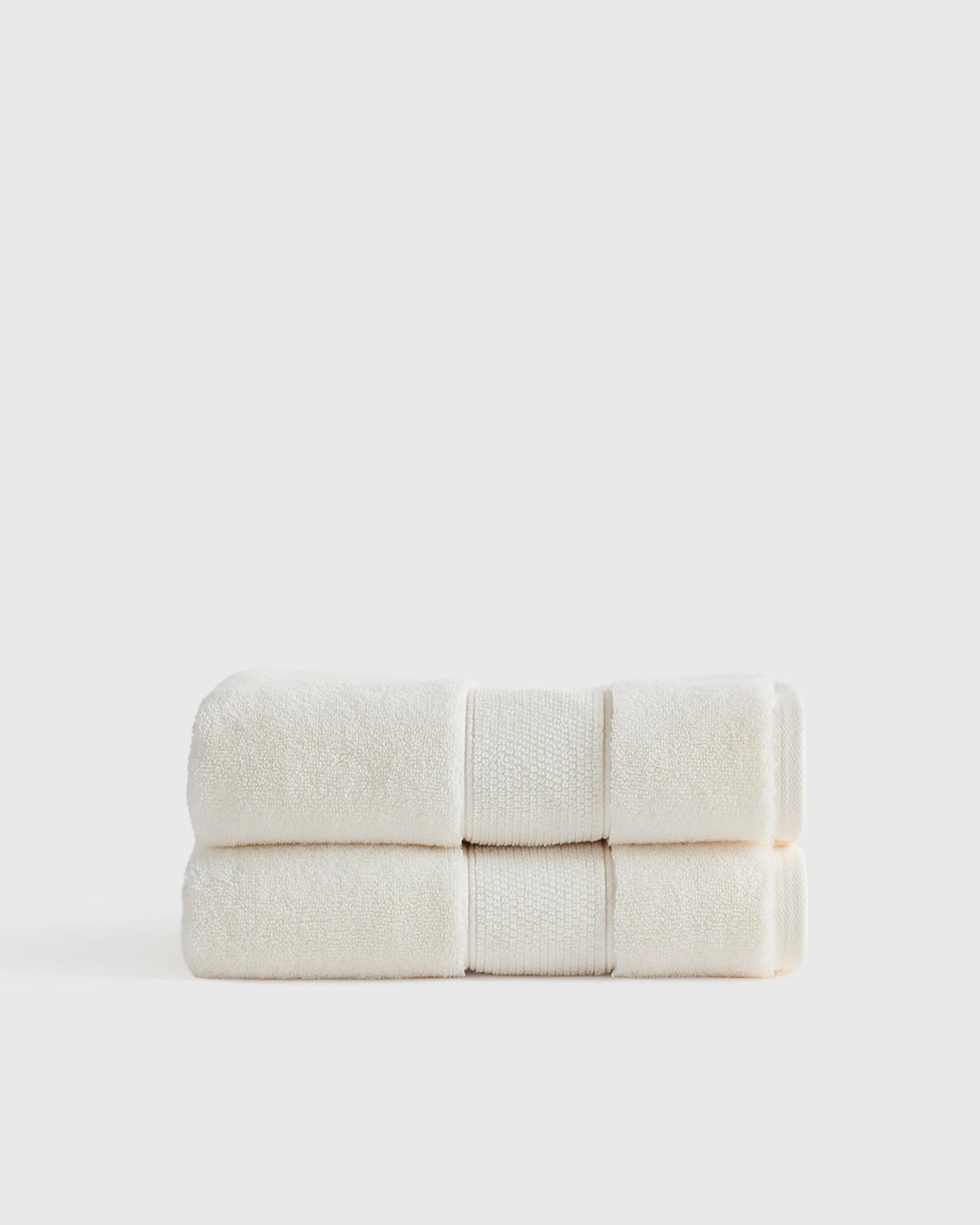 Classic Organic Turkish Cotton Hand Towel (Set of 2) - One Size / White