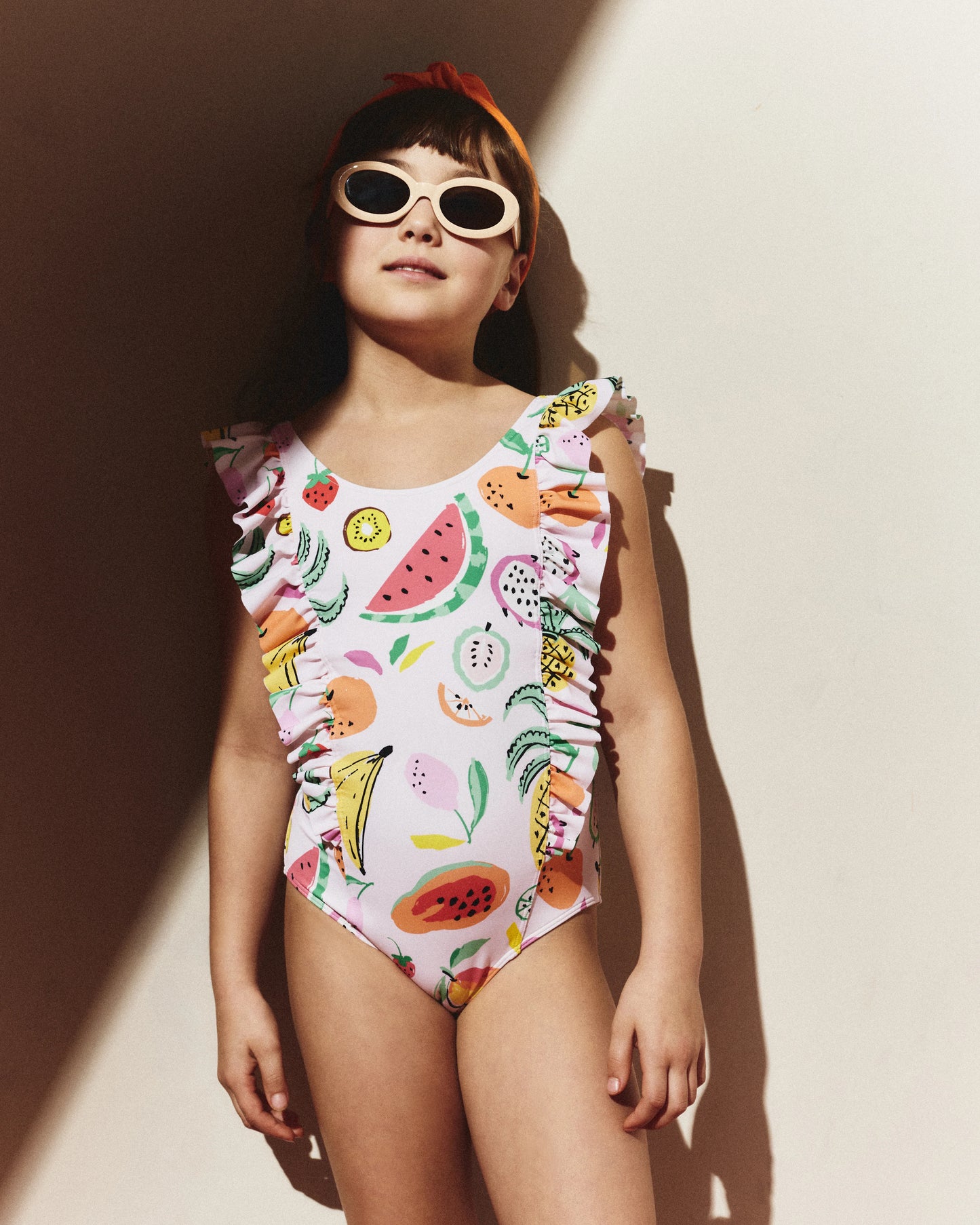 Ruffle One Piece Swimsuit - 6 / Soft Ditsy Floral