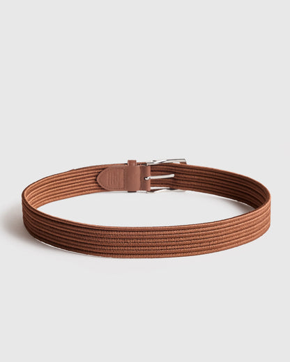 James Woven Stretch Belt - 30 / Black