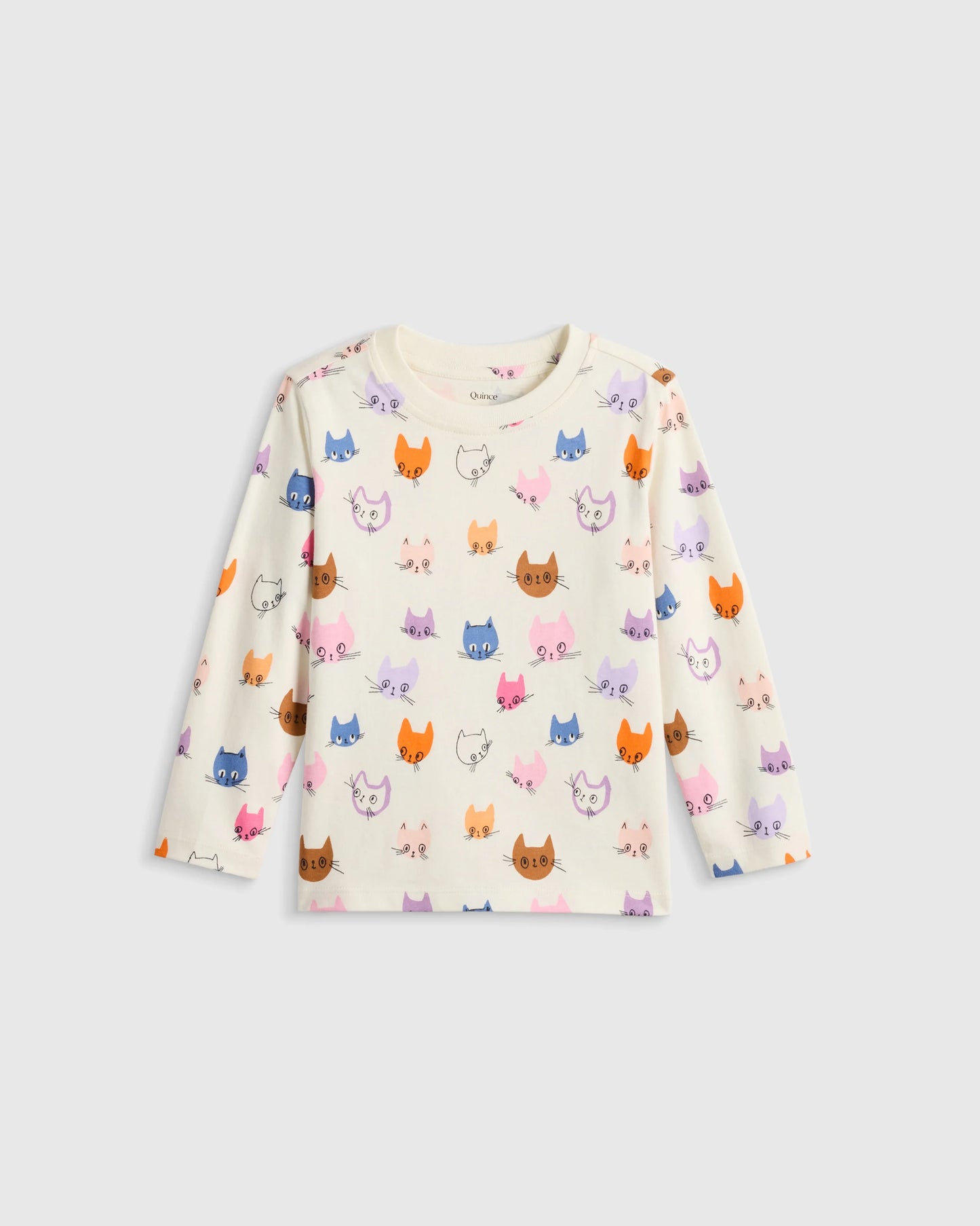 100% Organic Cotton Jersey Long Sleeve Tee - 2T / Dino Sketch