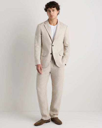 100% European Linen Blazer - XS / French Blue