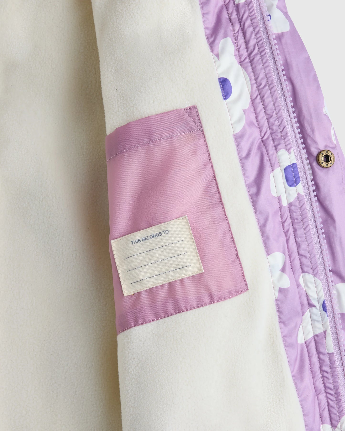 Heavyweight Down Puffer Coat - 2T / Purple Floral