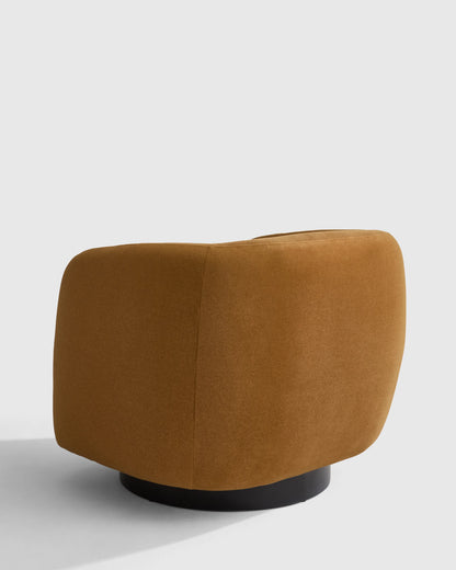 Performance Velvet Swivel Chair - One Size / Performance Velvet Taupe