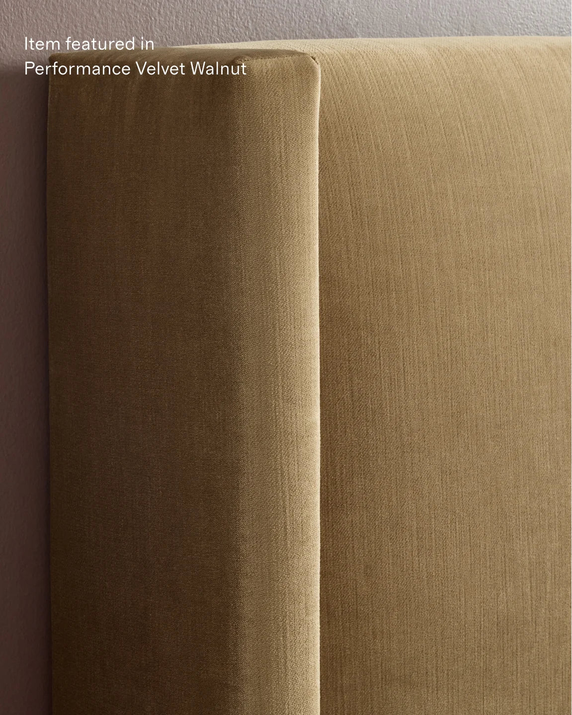 Wingback Bed in Performance Velvet - Full / Butterscotch