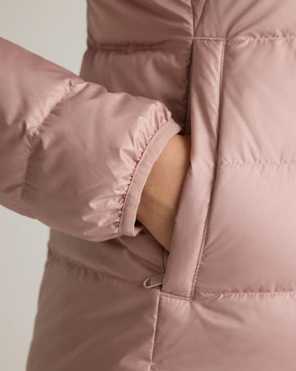 Lightweight Down Packable Puffer Hooded Jacket - XS / Navy