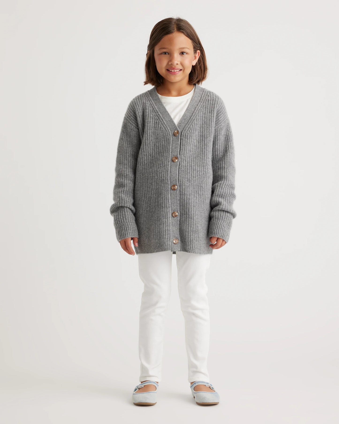 Washable Cashmere Oversized Fisherman Cardigan - 10 / Oatmeal