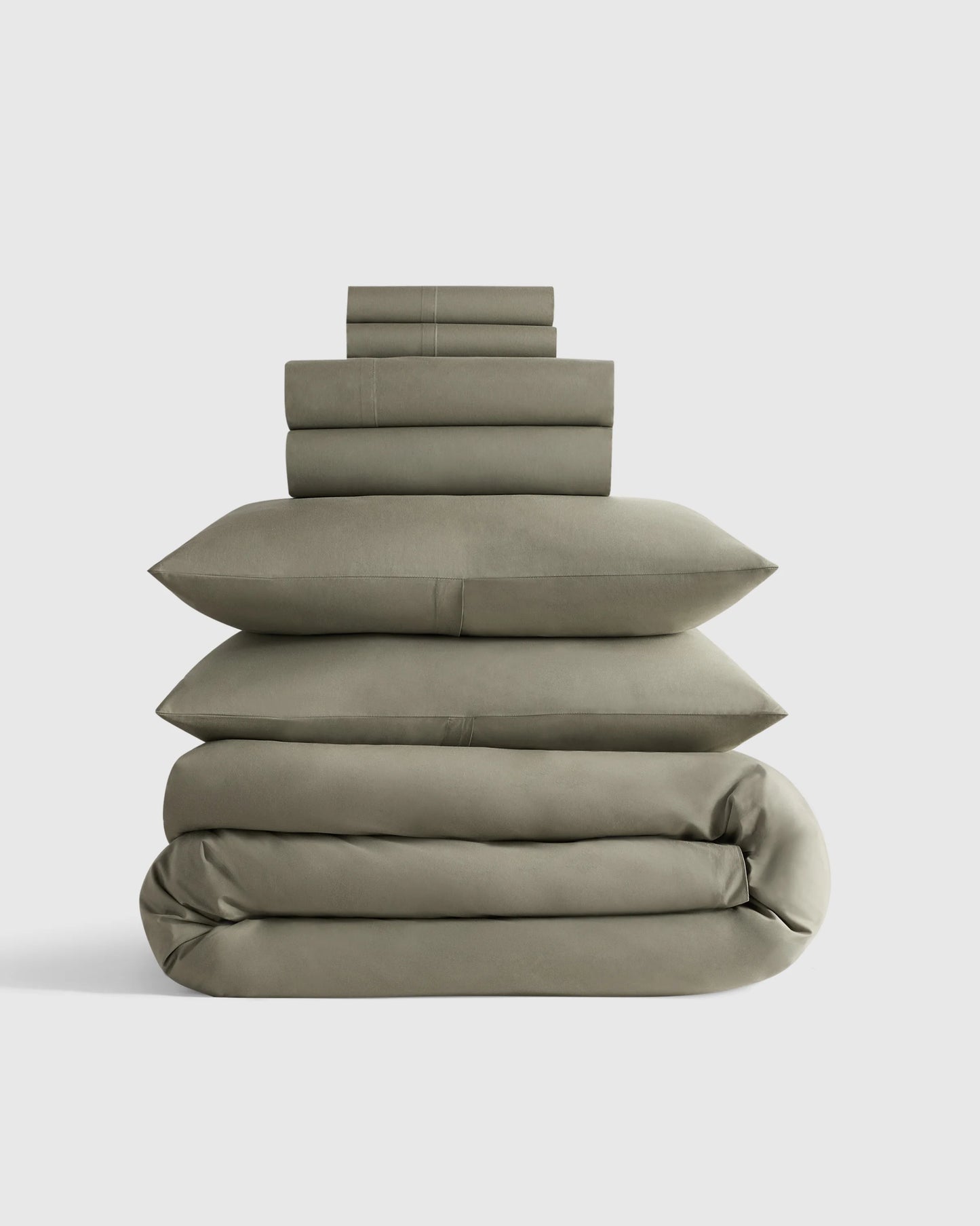 Organic Crisp Percale Deluxe Bedding Bundle - Twin / White