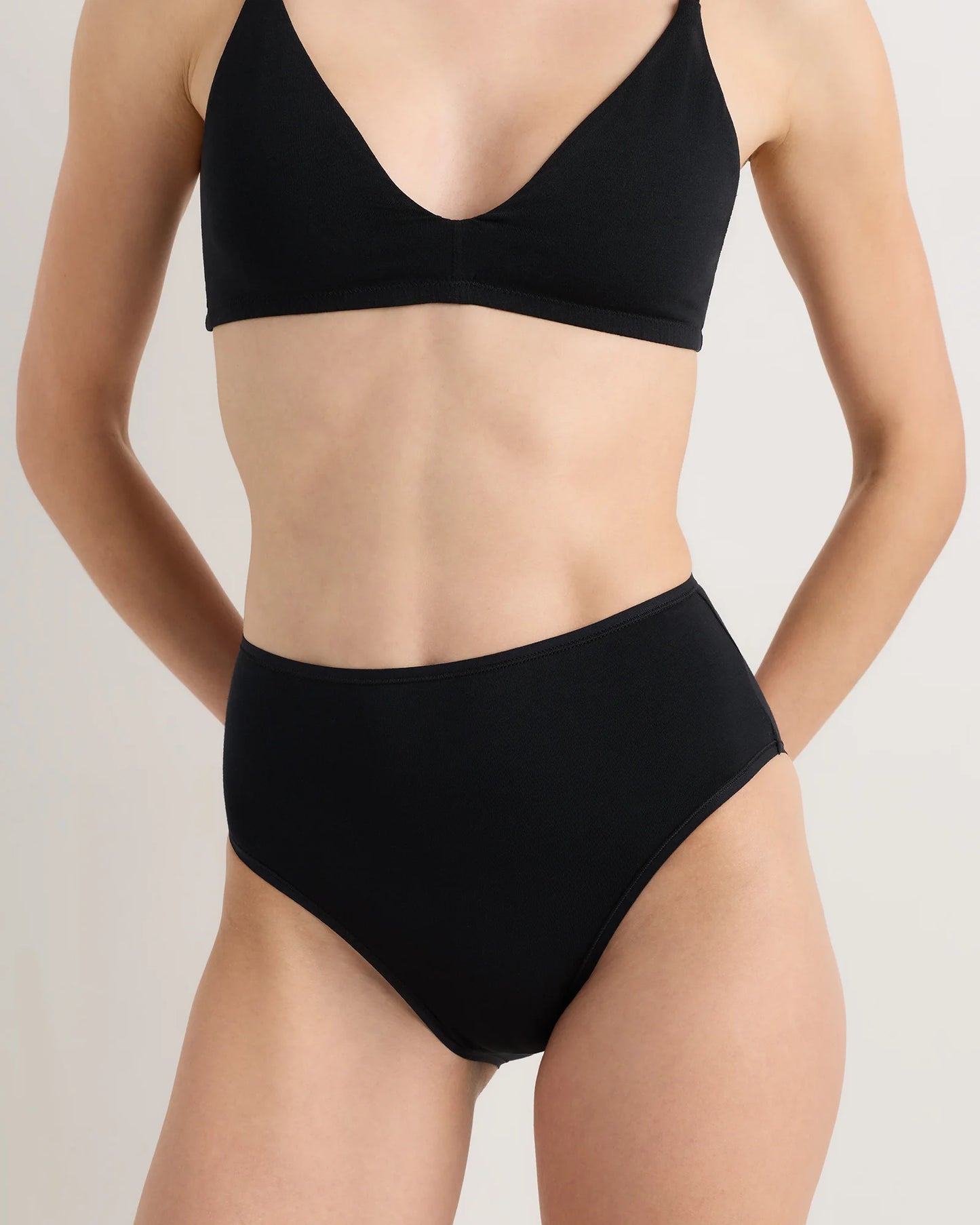 Organic Cotton High-Waisted Brief (6-Pack) - XS / Sand