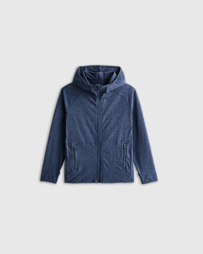Flowknit Full Zip Hoodie - 2T / Heather Navy
