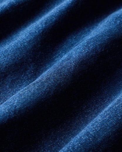 100% Organic Cotton Denim Chore Jacket - S / Dark Indigo