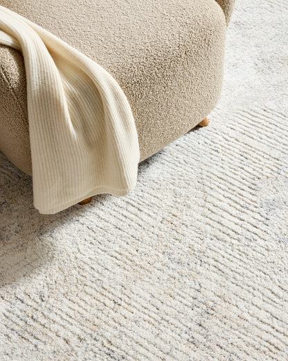 Mateo Plush Performance Rug - 5' x 7'6" / Light Grey