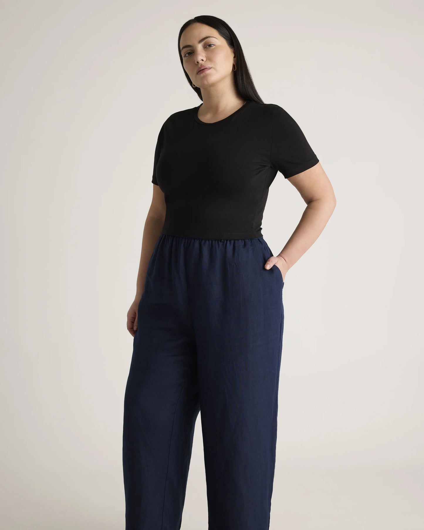 100% European Linen Pants - 1X / Bayberry Olive