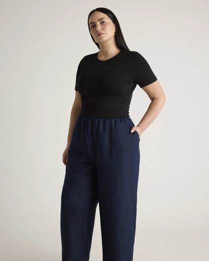 100% European Linen Pants - 1X / Bayberry Olive
