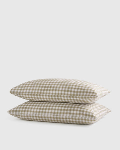 European Linen Pillowcase Set - Standard / White