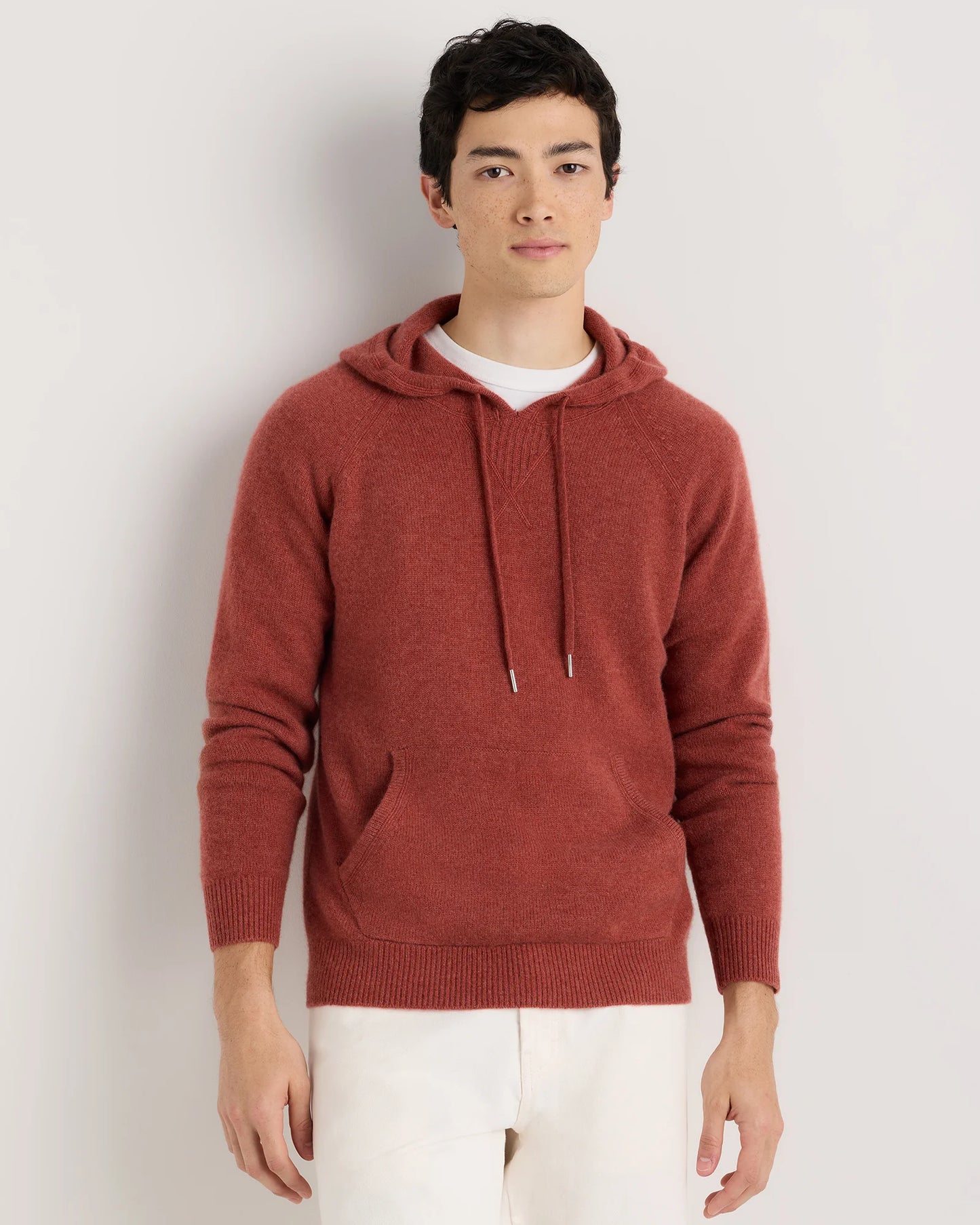 Mongolian Cashmere Pullover Hoodie - XS / Sea Spray Green